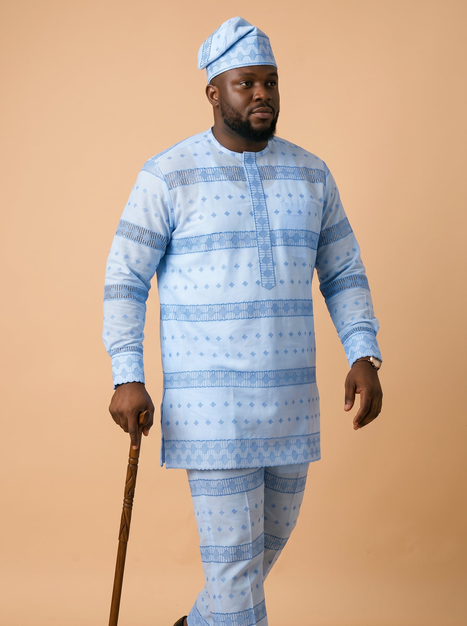 MENS - Unstitched Embroidered Fabric
