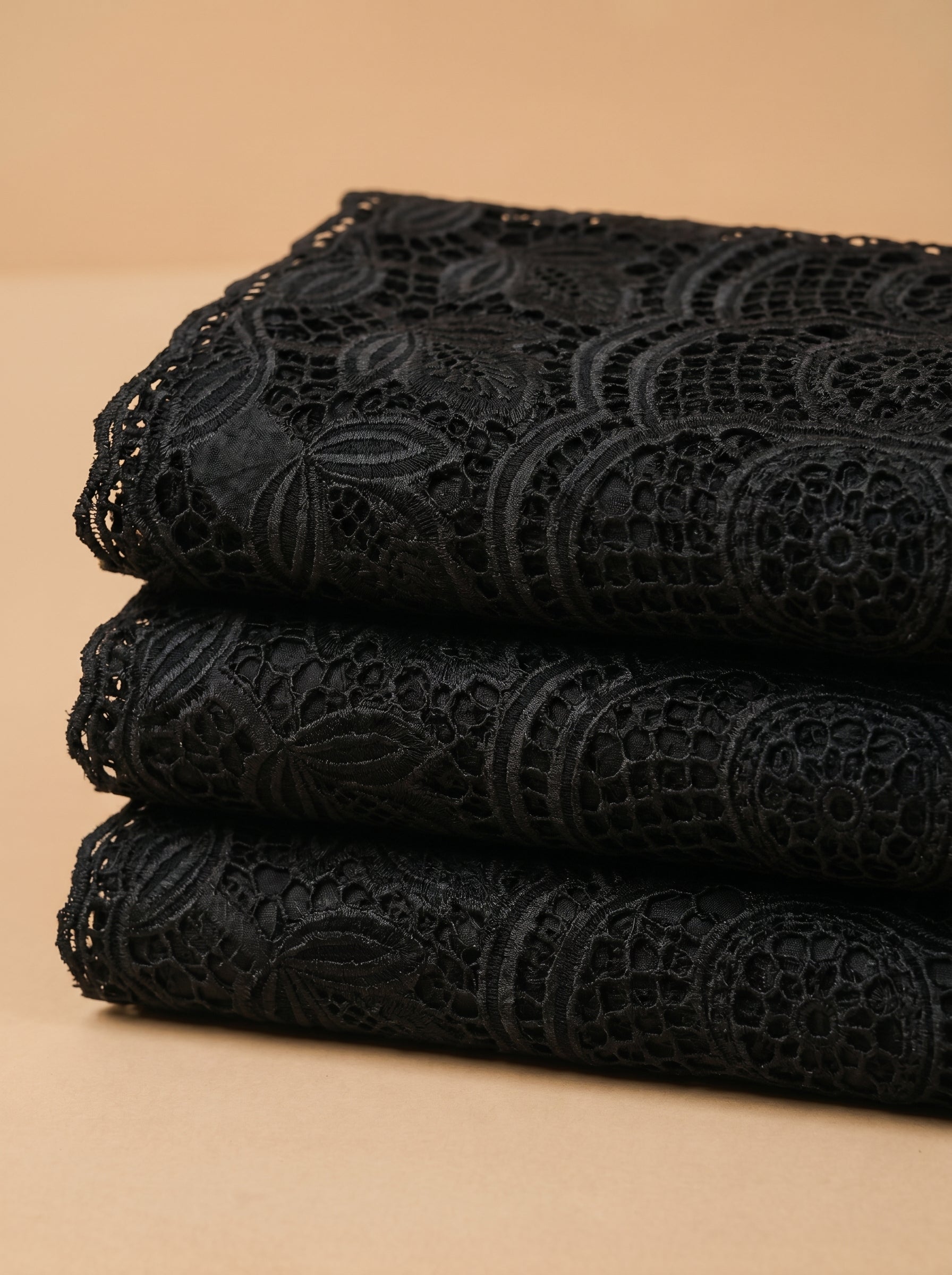 Bold cutwork lace