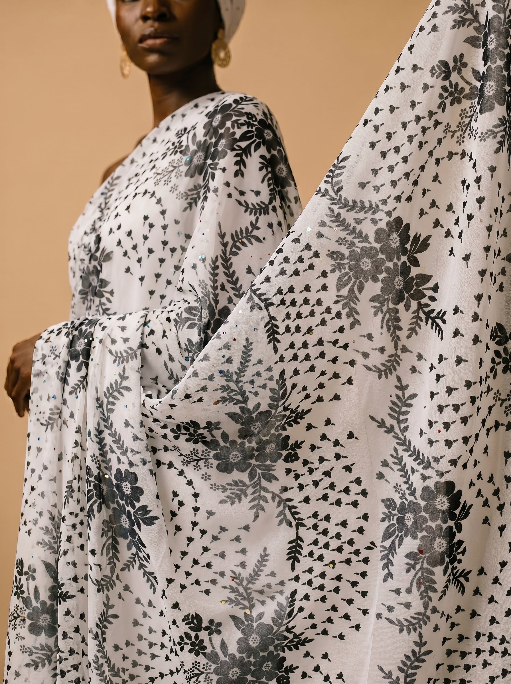 Soft monochrome floral