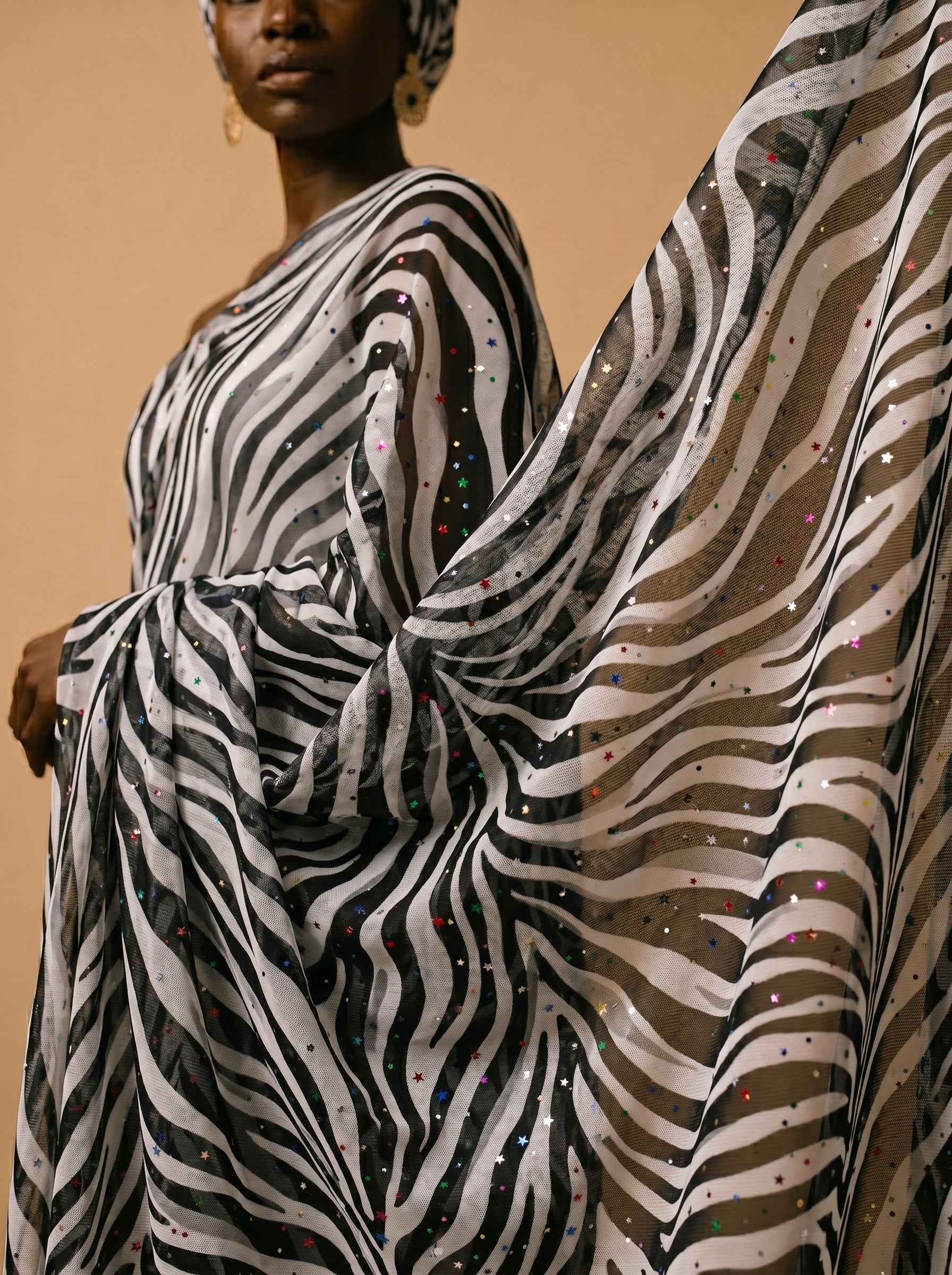 Bold zebra stripes