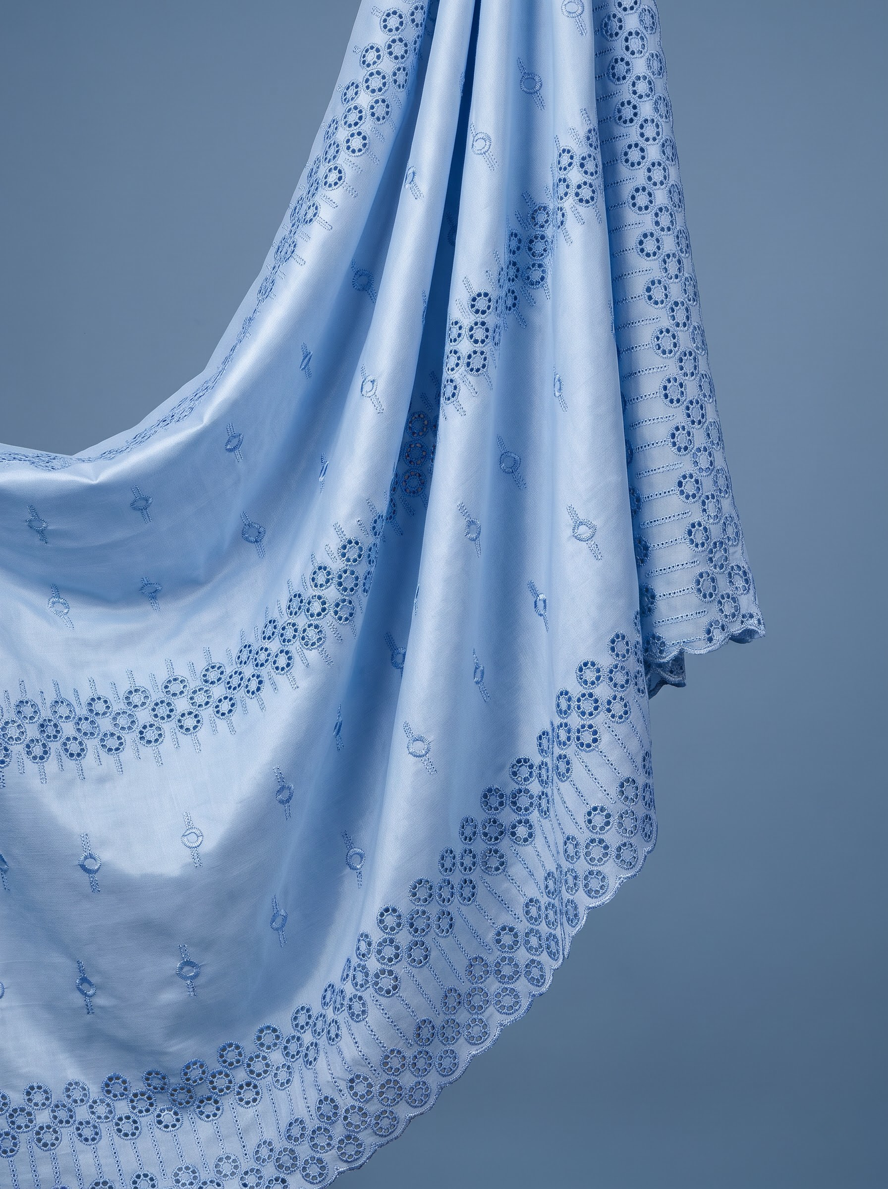 Embroidery with Cutwork Border