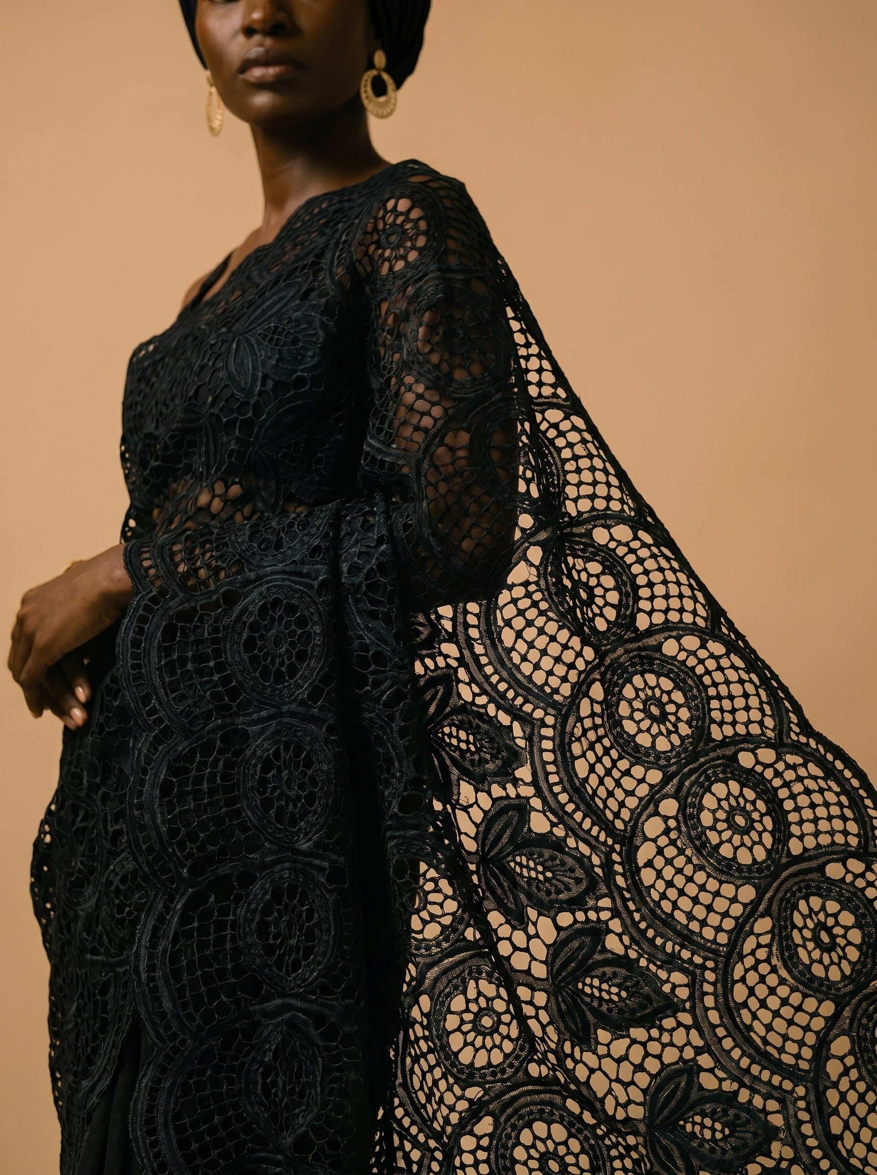Bold cutwork lace