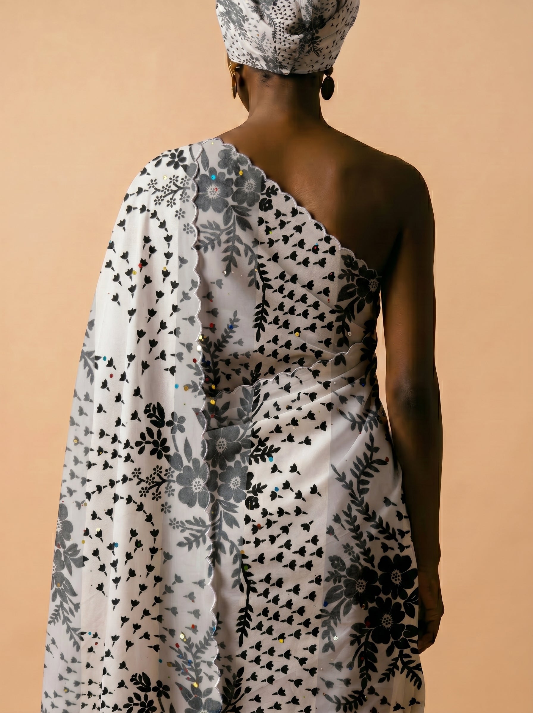Soft monochrome floral