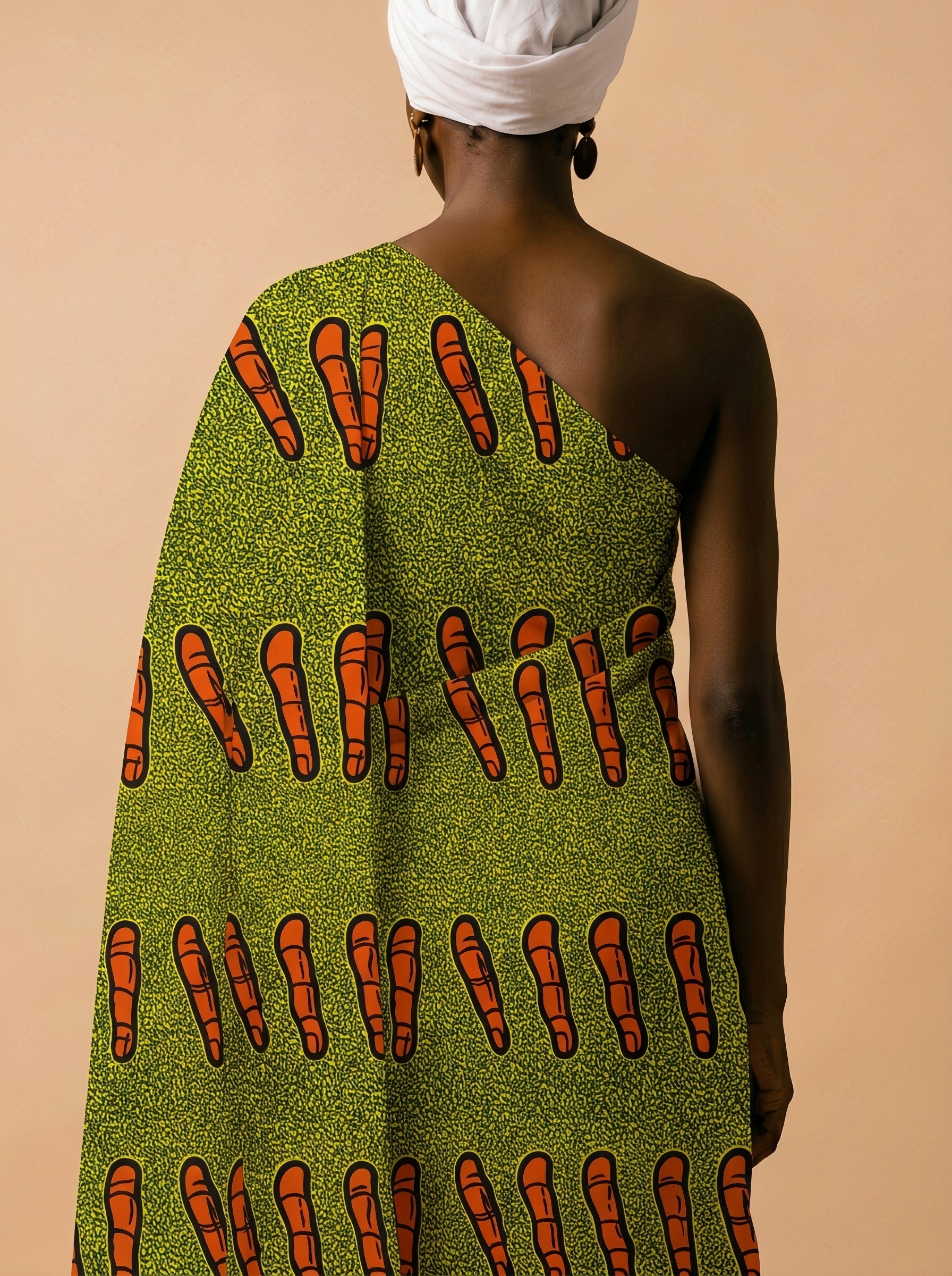 Playful fingers on a vibrant green canvas