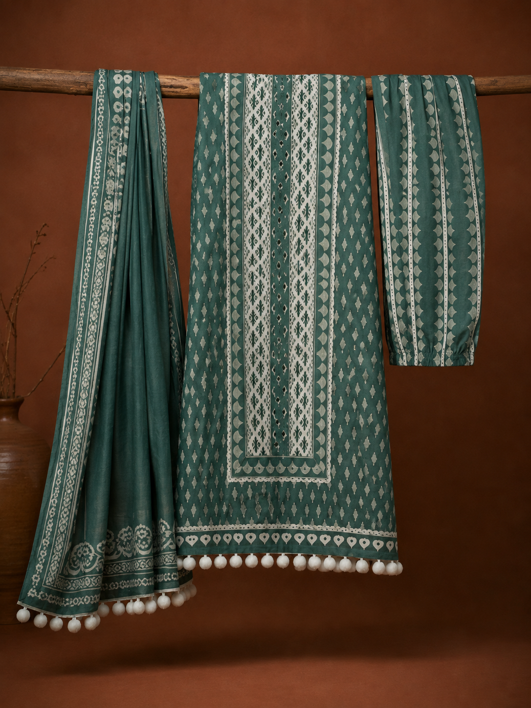 Pom Pom Cotton Printed
