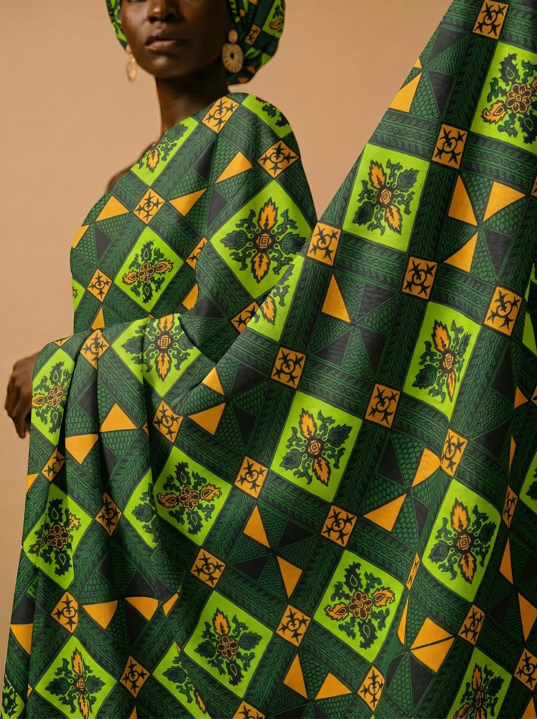 Striking geometric motifs with vibrant colours