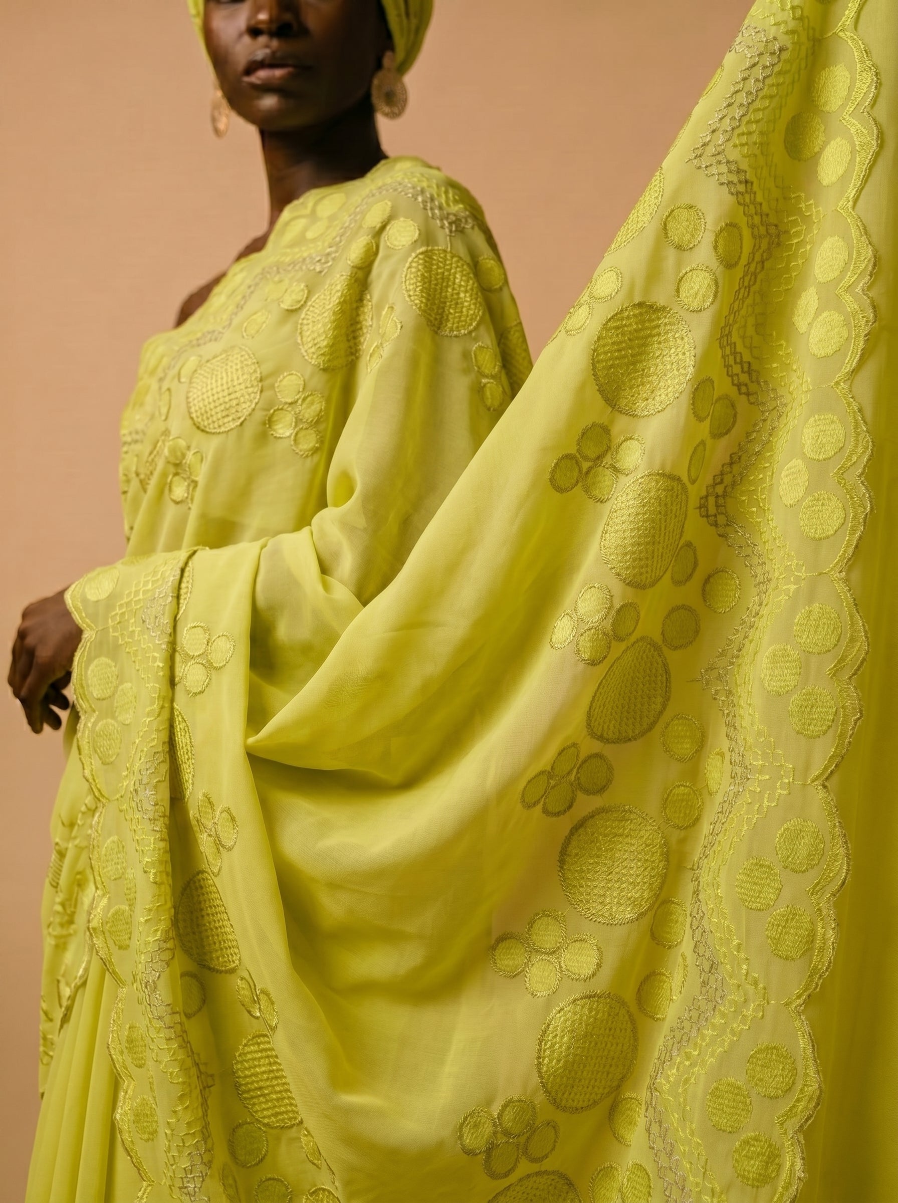zesty lime-yellow ensemble