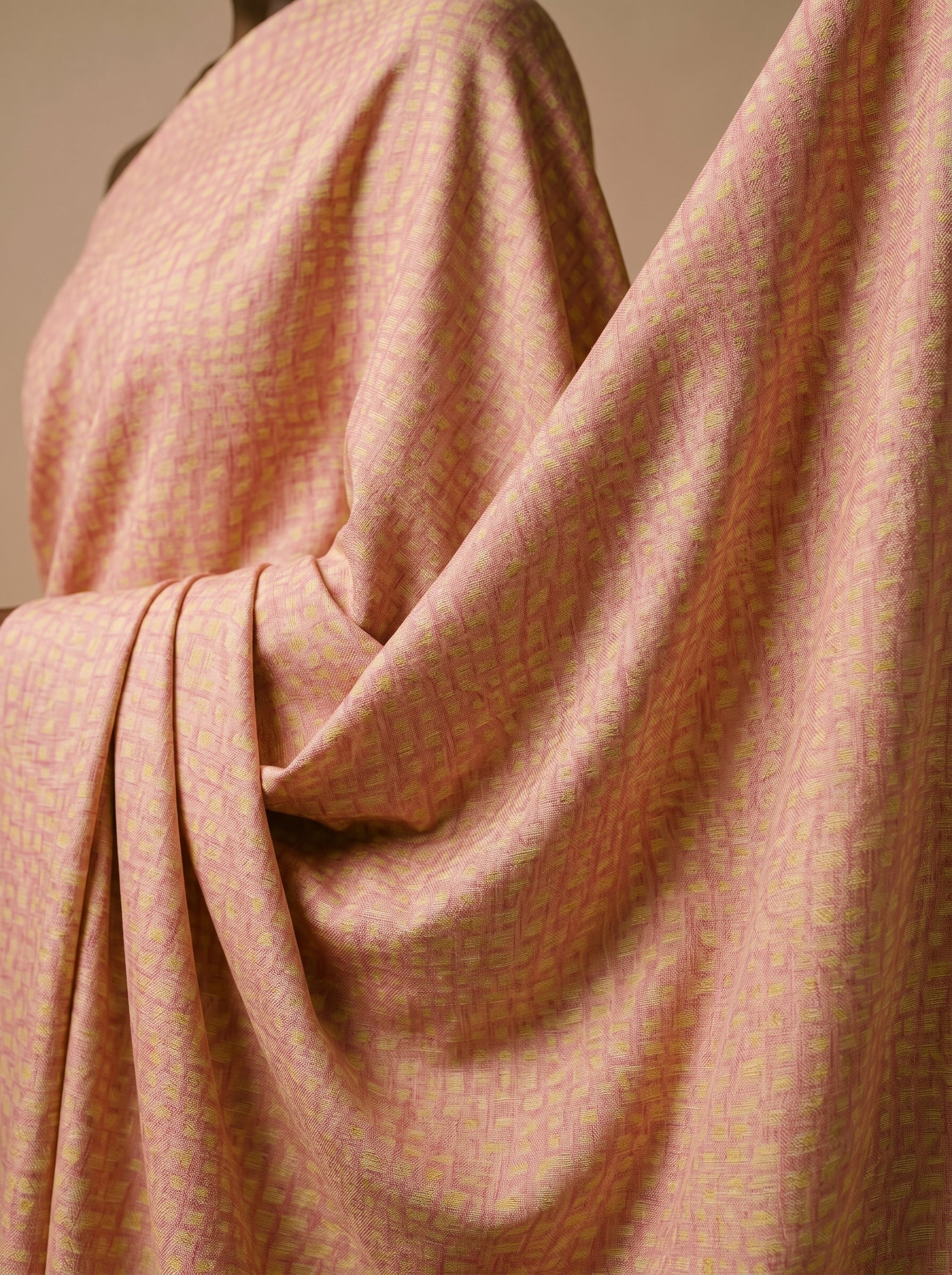 Cross-texture in rich amber tones