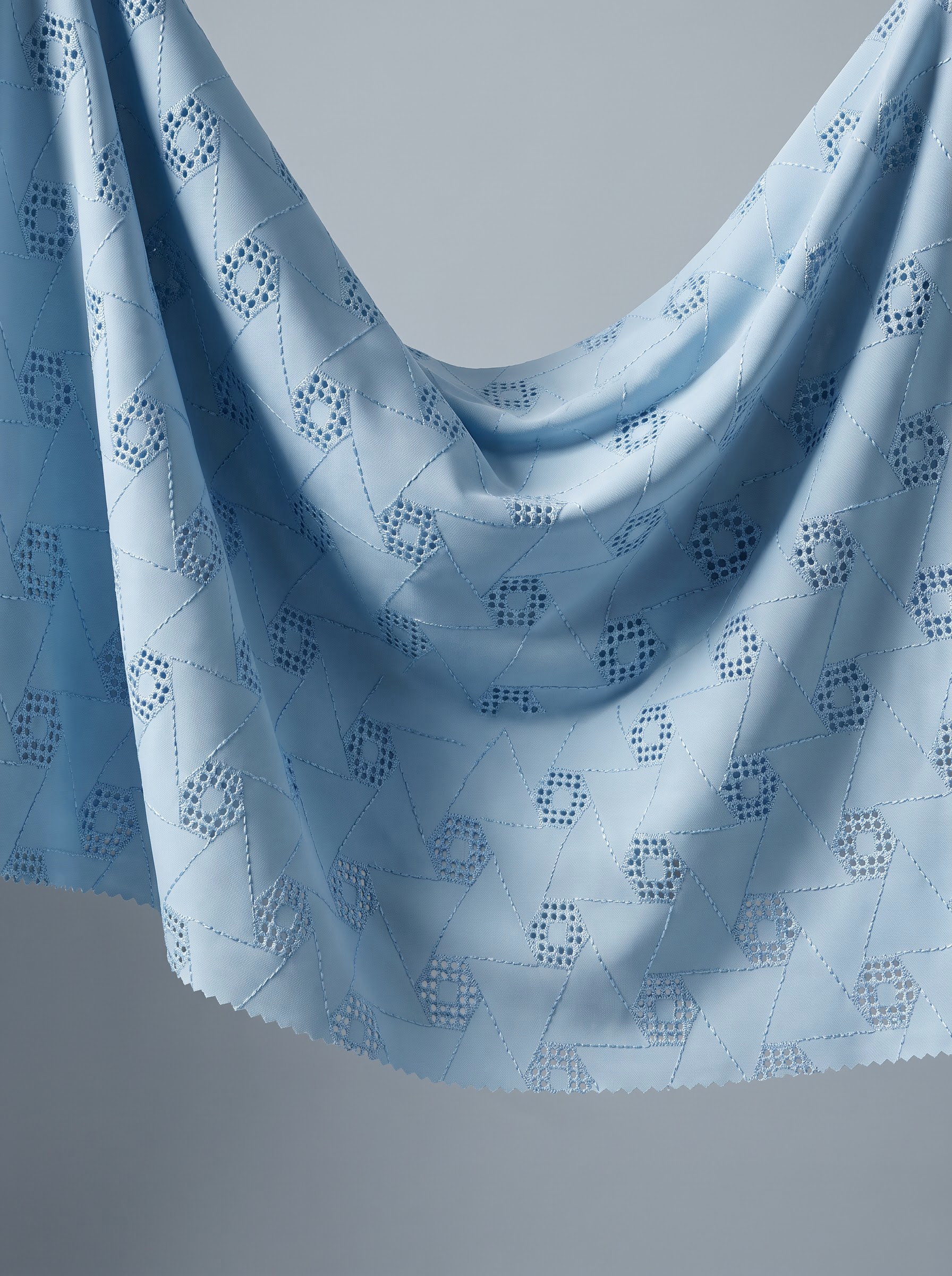 Geometric Cutwork Embroidery