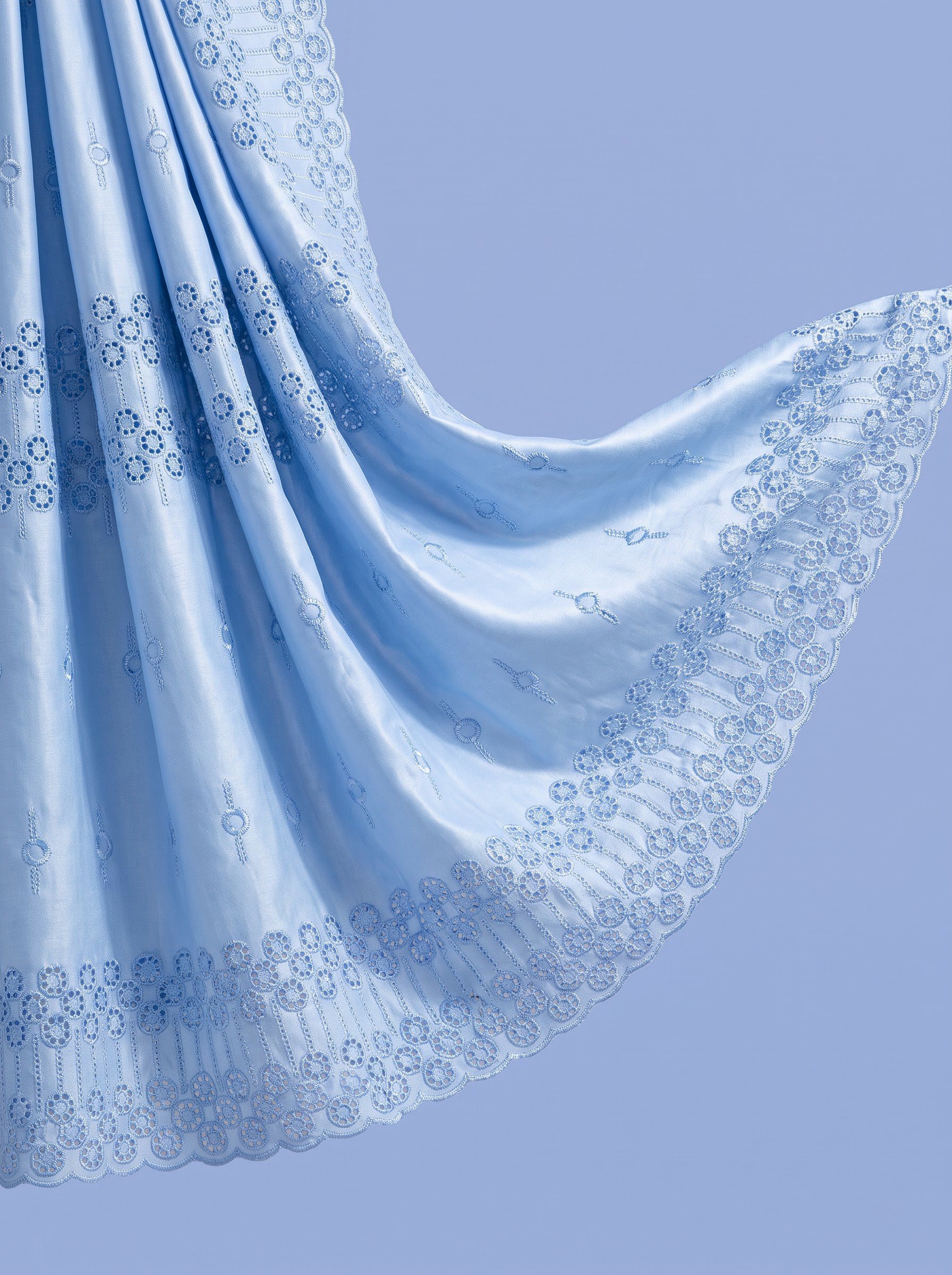 Embroidery with Cutwork Border