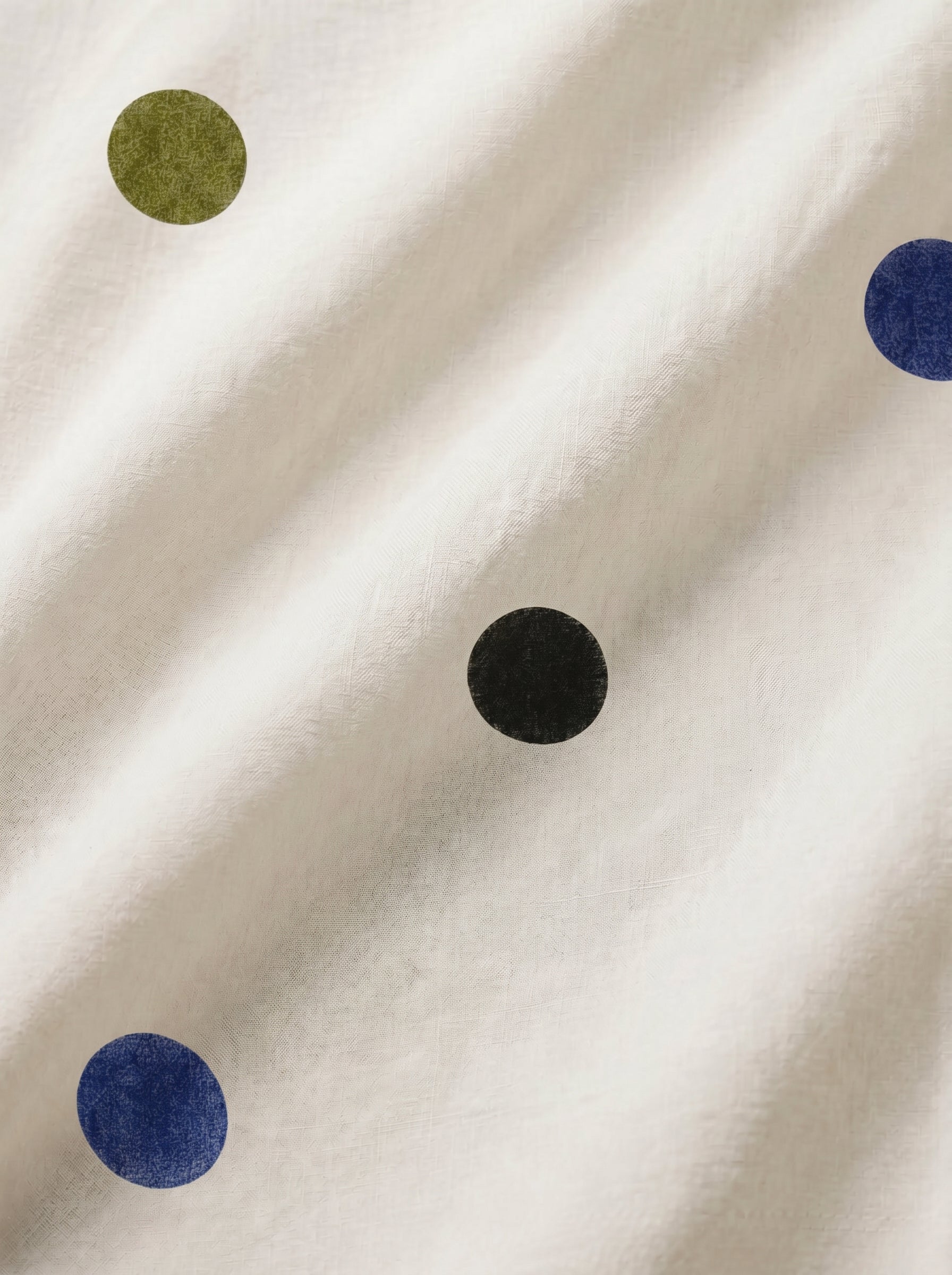 Polka dots on soft Swiss voile