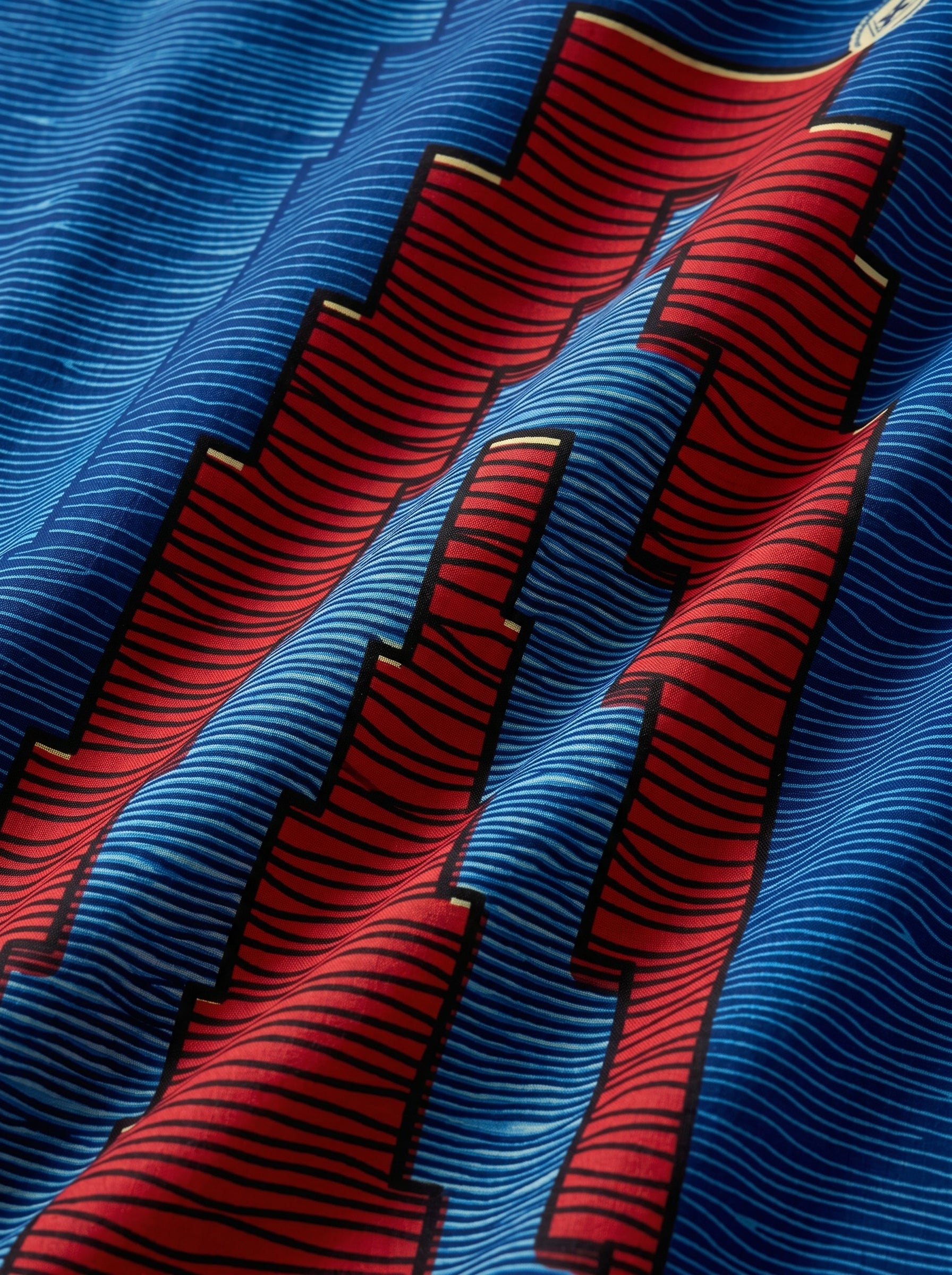 Read & Blue Blocks pattern