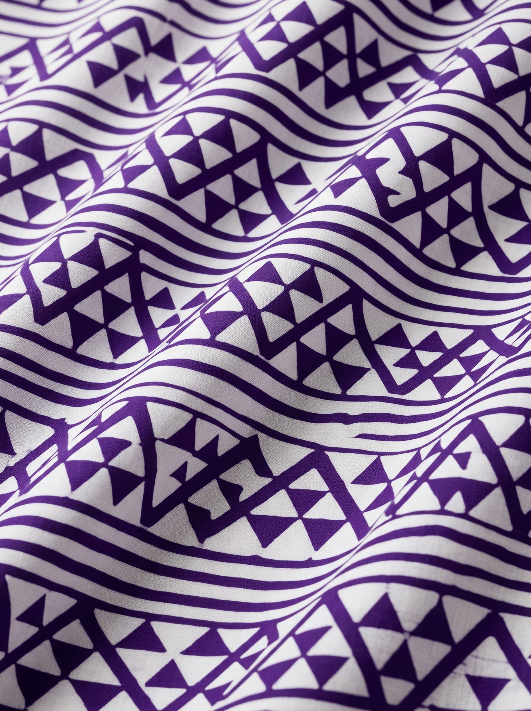 Handcrafted batik stripes with tribal charm