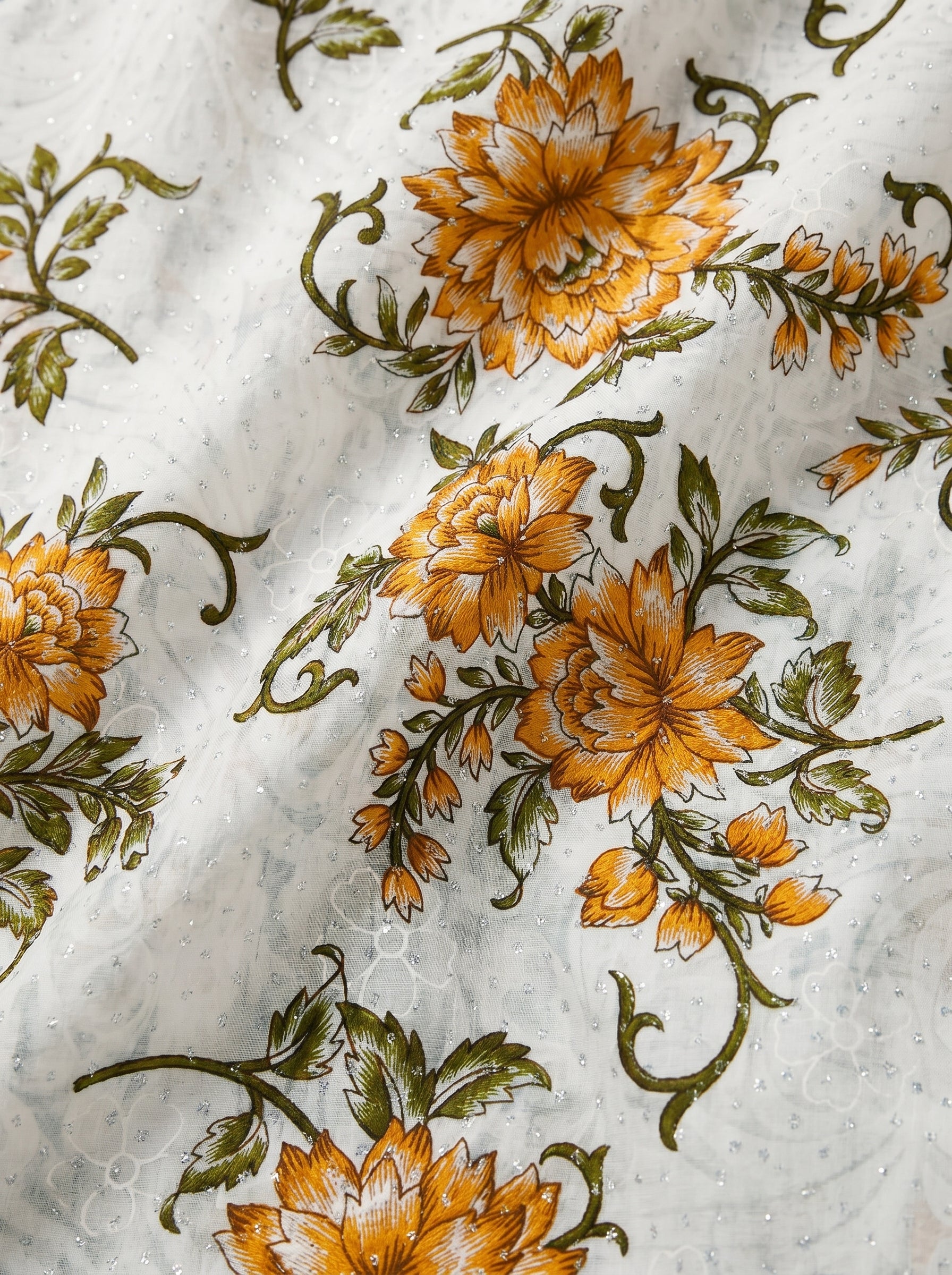 Flowers shower with stone detailing