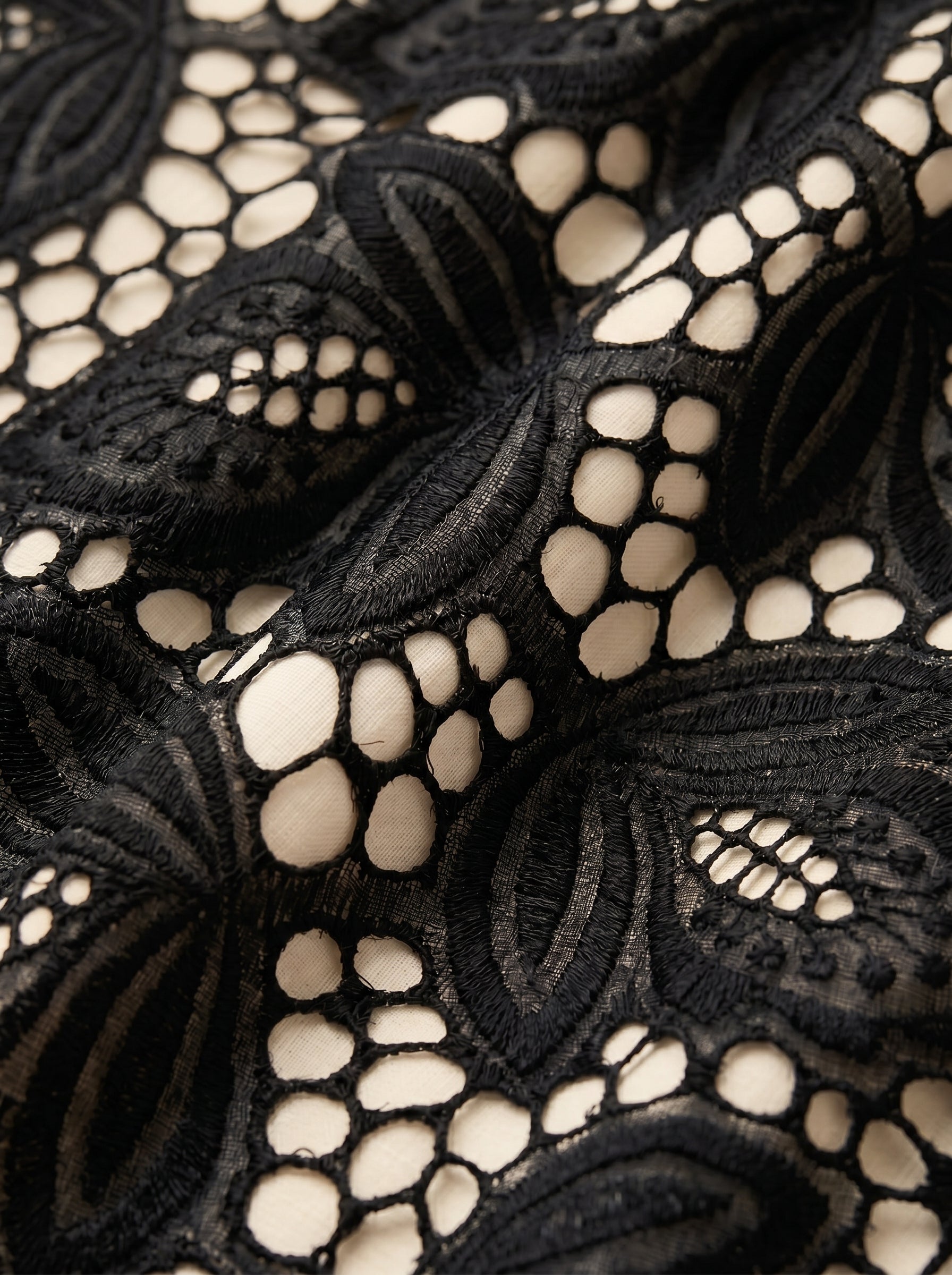 Bold cutwork lace