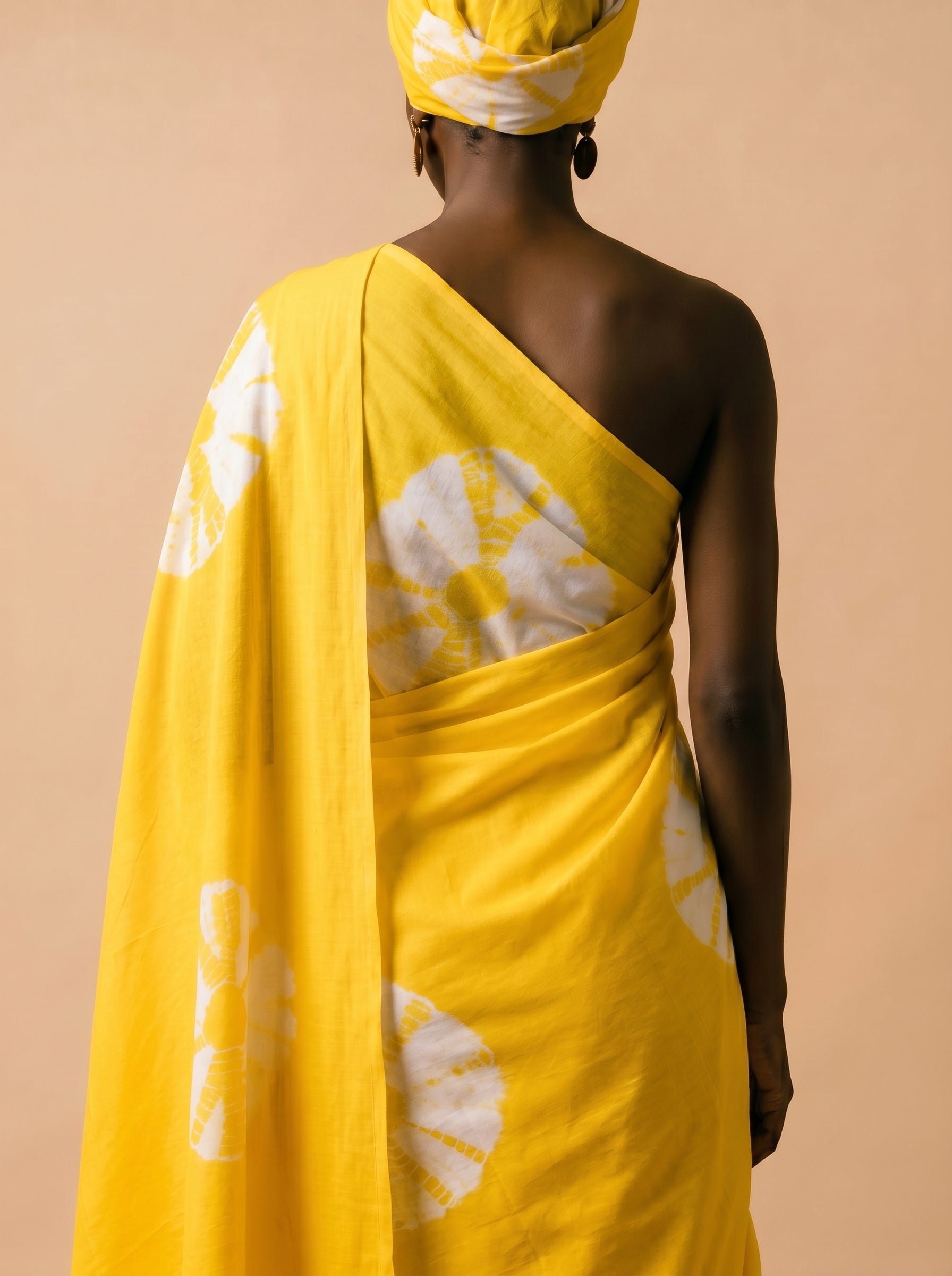 Bold tie-dye design with signature patterns