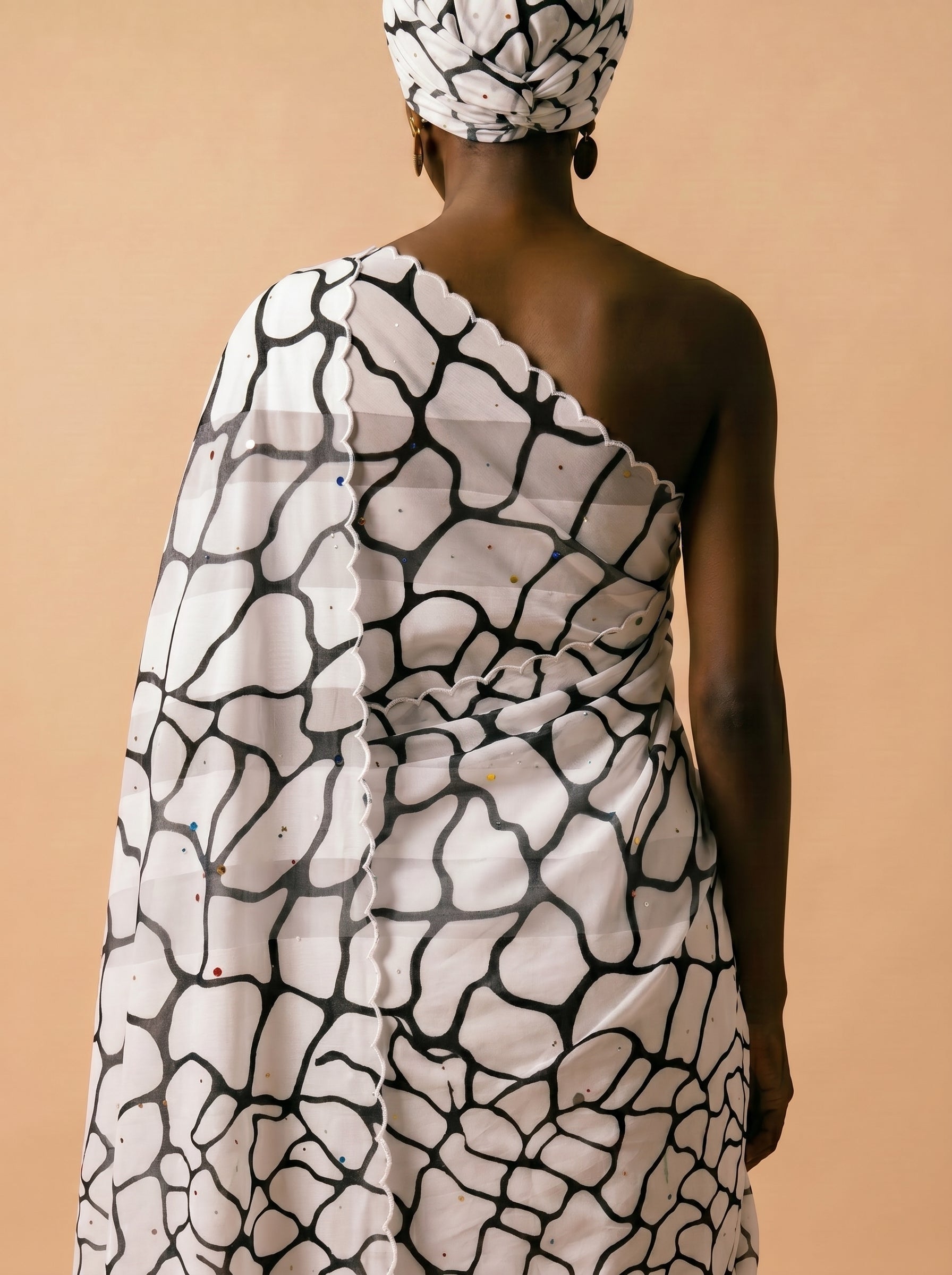 Stone-inspired abstract print