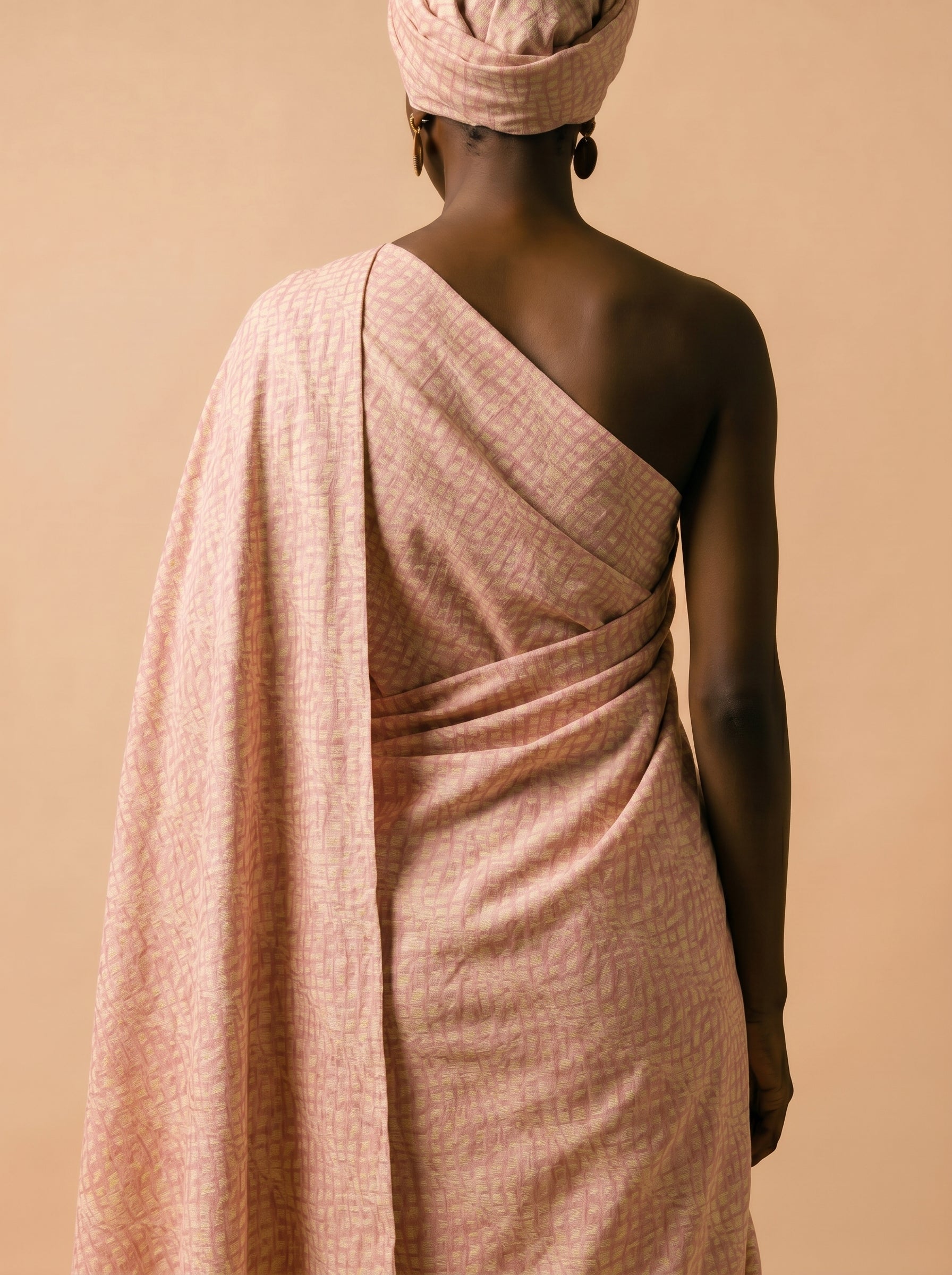 Cross-texture in rich amber tones