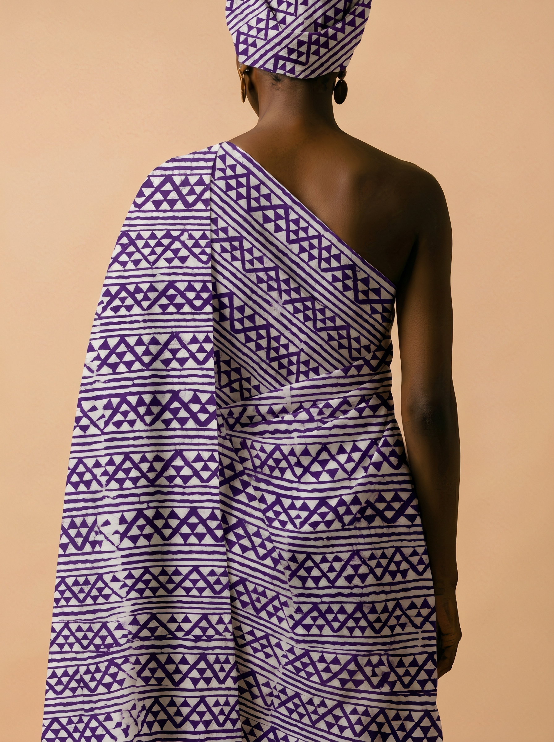 Handcrafted batik stripes with tribal charm