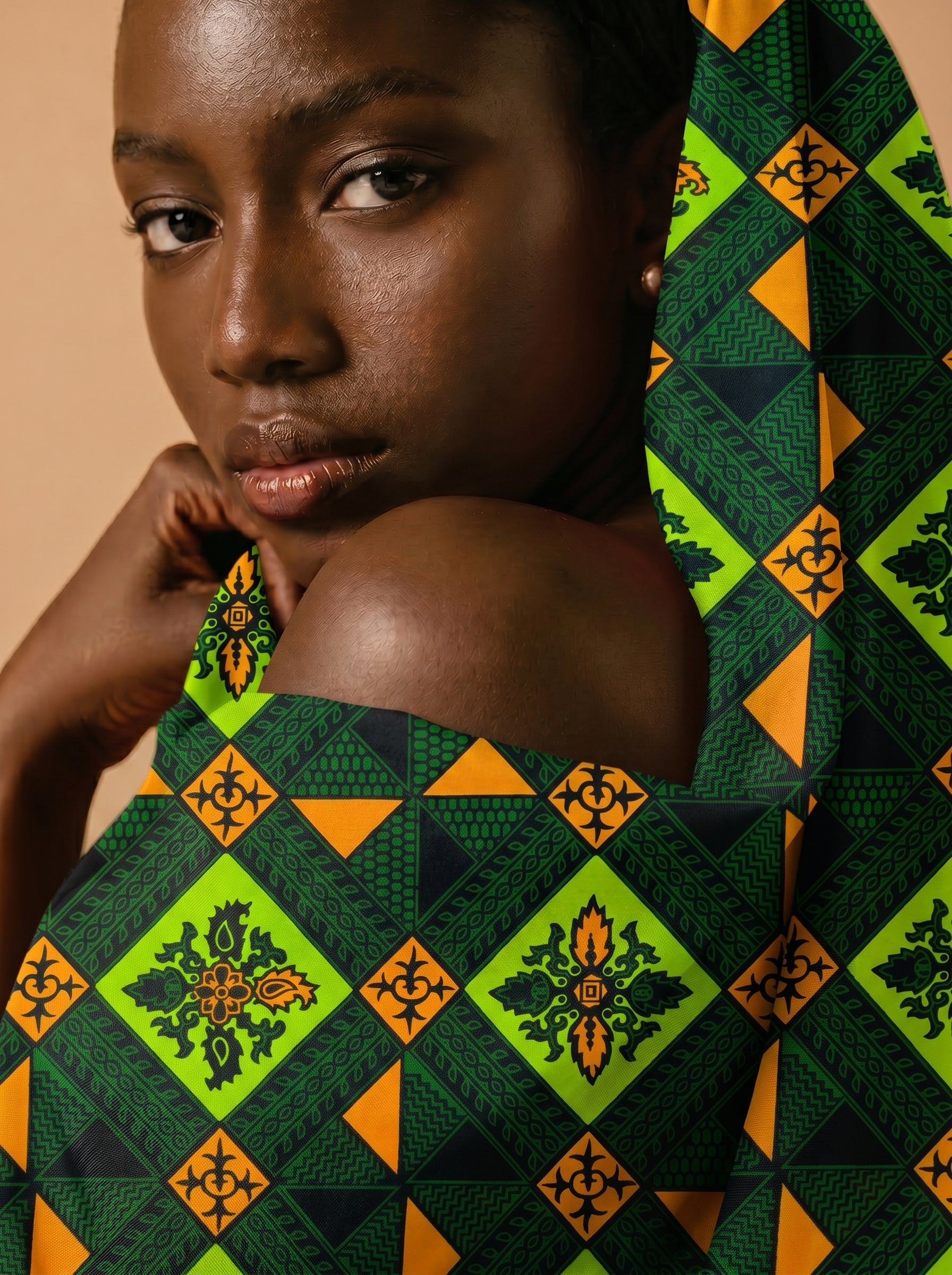 Striking geometric motifs with vibrant colours