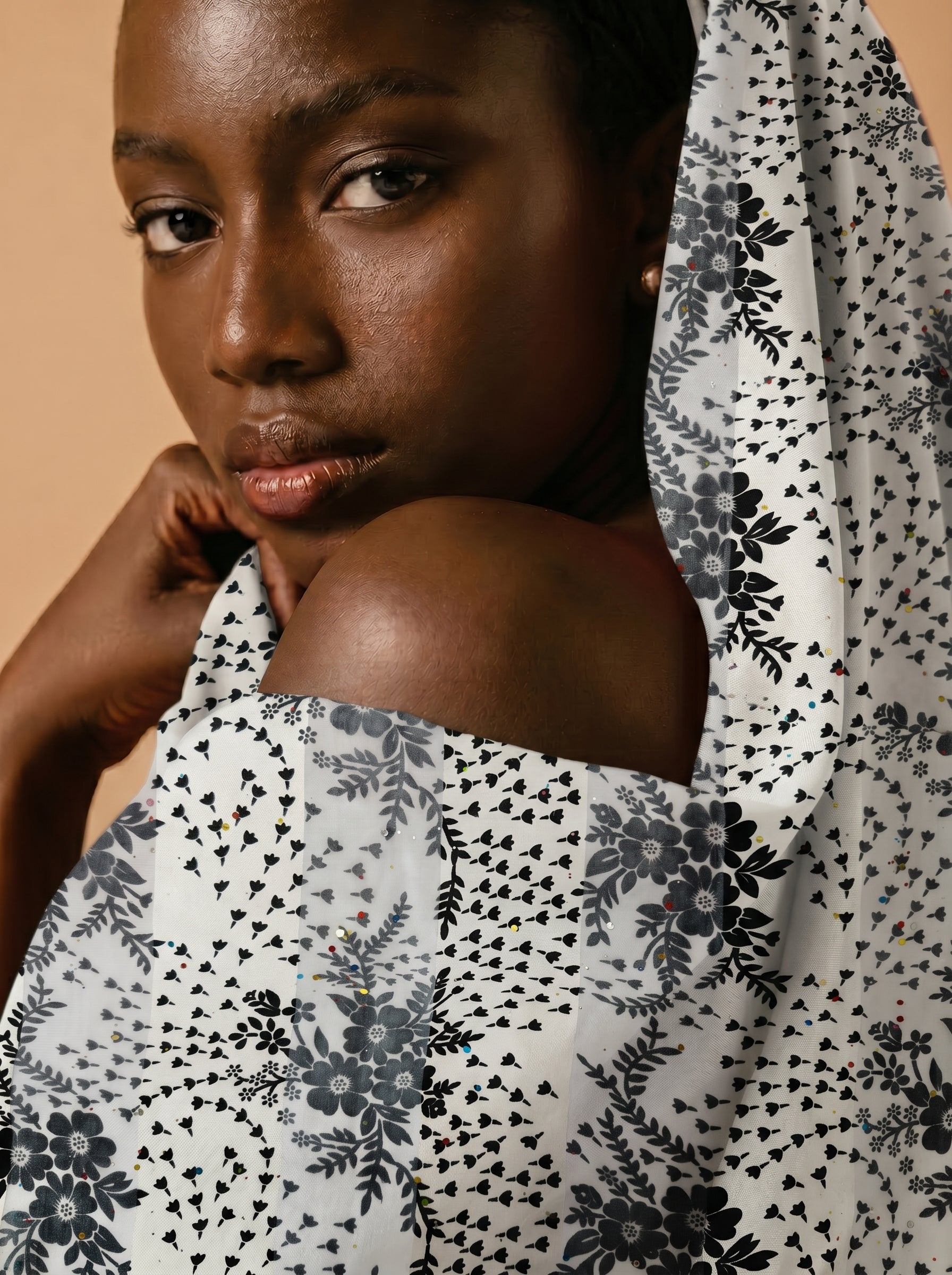 Soft monochrome floral