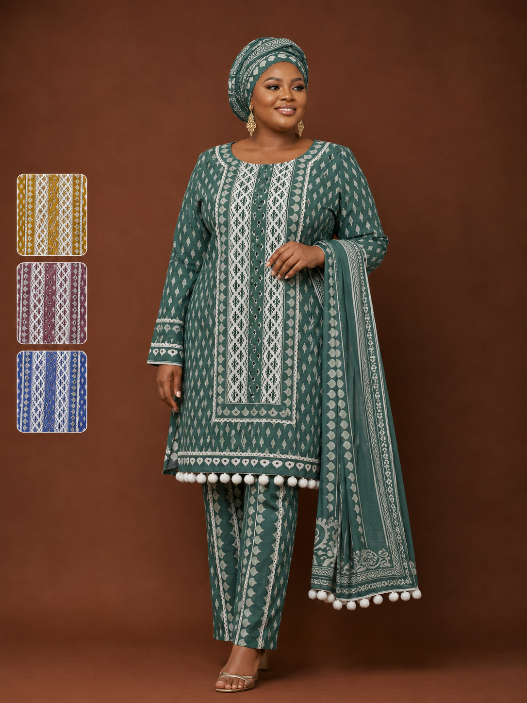 Pom Pom Cotton Printed
