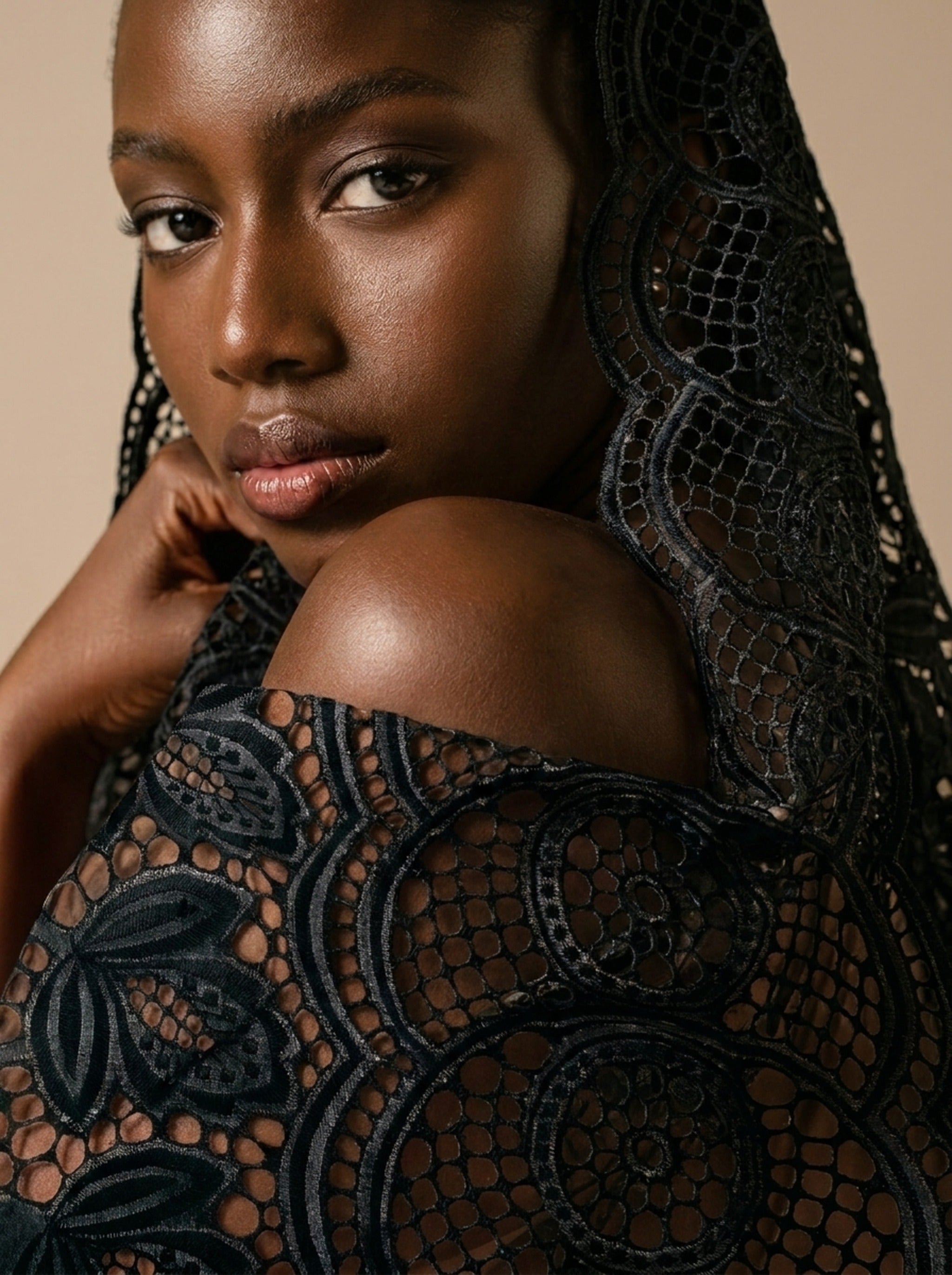 Bold cutwork lace